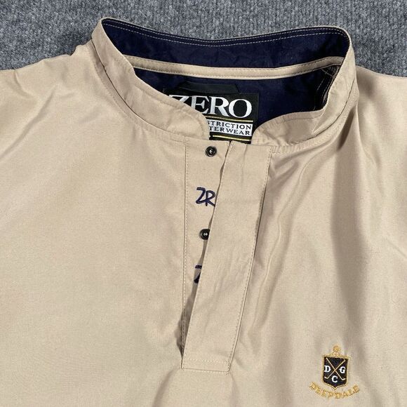 Zero Restriction Mens Large Golf Pullover Jacket Microfiber Made in USA Deepdale - Picture 4 of 8